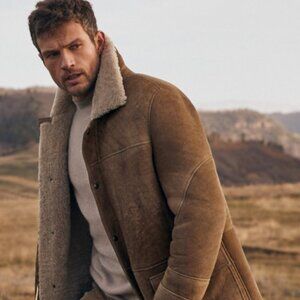 Vintage Northern Aire Men’s XL Long Corduroy Faux Fur Jacket‎ Yellowstone Style